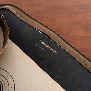 Vintage Ford Motor Company Zippered Document / Portfolio Case